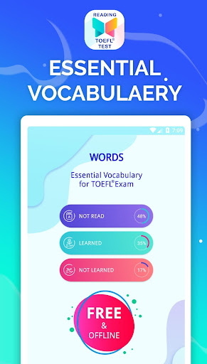 Screenshot of Reading - TOEFL® Prep Tests