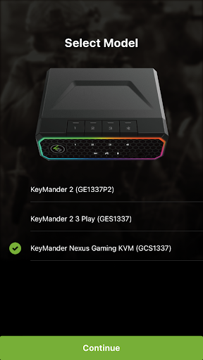 Android application K2 App for KeyMander 2 screenshort