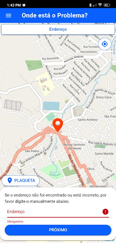 Android application Belém Iluminação Pública screenshort
