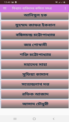 বিখ্যাত ব্যক্তিদের কবিতা সমগ্র