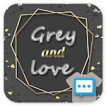Cover Image of डाउनलोड Grey love skin for Next SMS  APK