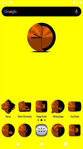Android application Wicked Orange Icon Pack screenshort