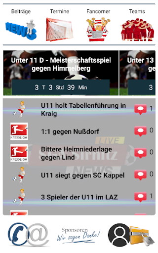 Android application SGA Fussball screenshort