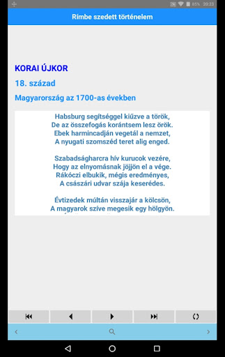 Rímbe szedett történelem Screenshot