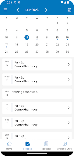 BetterShifts Screen 2