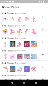 pink phanter stickers