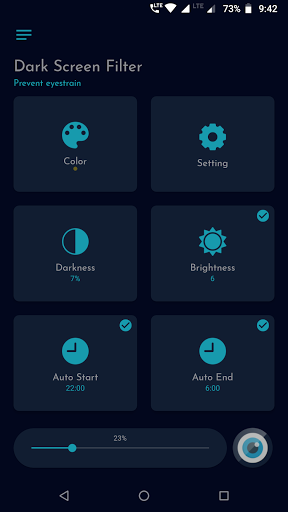 Dark screen filter Screen 2