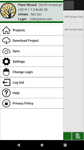 Android application Plant Wizard Mobile screenshort