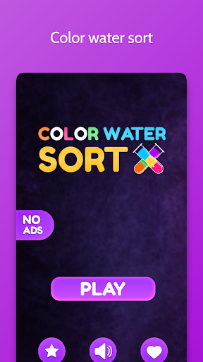 Android application Water Color Sort puzzle Game screenshort