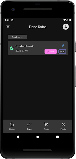 Android application todo app screenshort