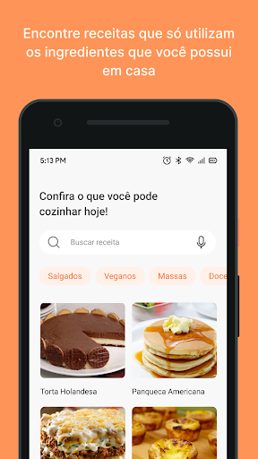 Android application ReceitaCheck - Receitas agora screenshort