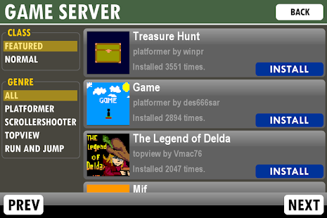 Game Creator Demo Screenshot