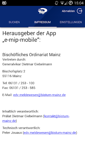 e-mip-mobile Screen 3