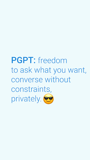 Android application PGPT - The Unrestricted GPT AI screenshort