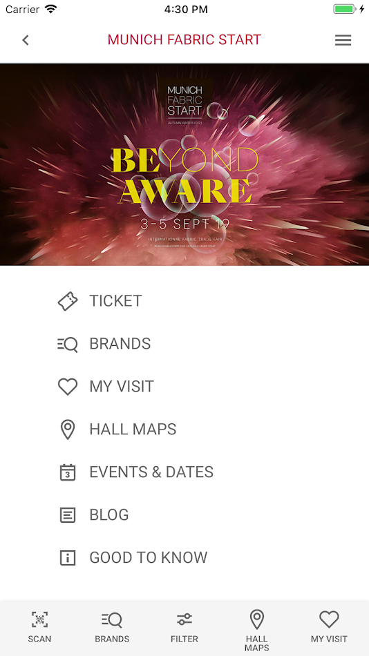 #1. MUNICH FABRIC START (Android) Av: MUNICH FABRIC START Exhibitions GmbH