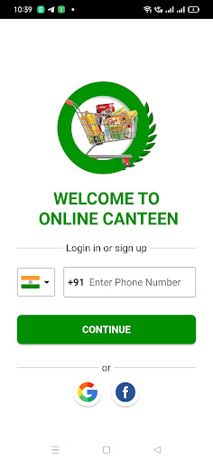 Online Canteen Screen 2