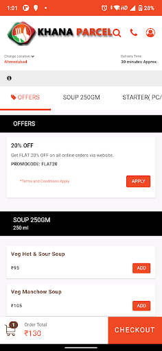 Khana Delivery Screen 3