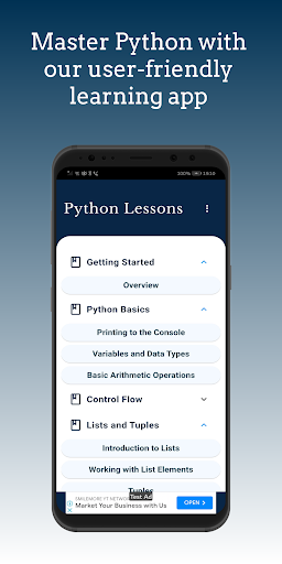 Android application Python in English screenshort