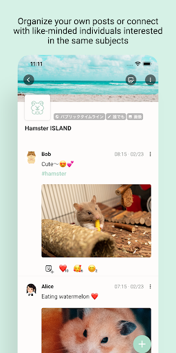 Islands: Microblogging, Note Screen 2
