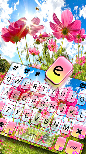 Sunny Flowers Keyboard Backgro Screen 2