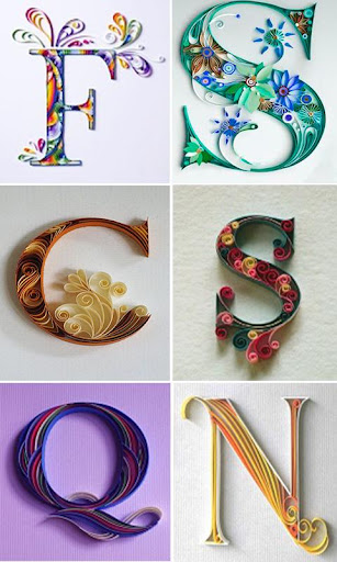 Stylish Alphabet QuillingPaper Screenshot 4 - AppWisp.com