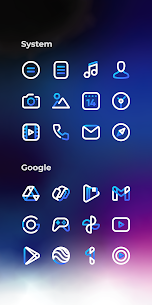 Aline Blue: linear icon pack 1.1.2 Apk 4