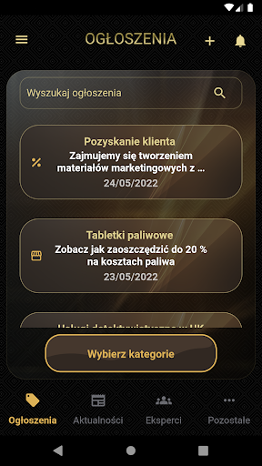 Android application Biznes 3.0 screenshort