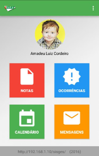 Android application CEDAF Pais e Alunos screenshort