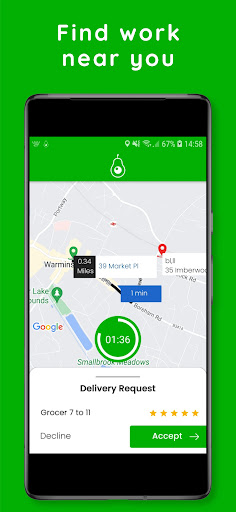 Android application Swish: Shopper screenshort