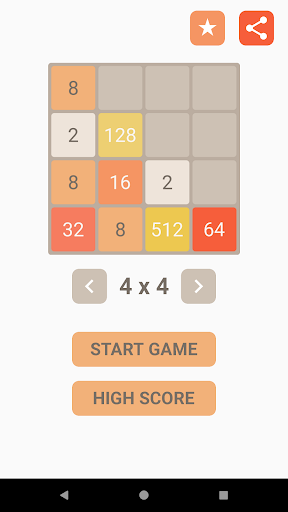 Android application 2048 Fast screenshort