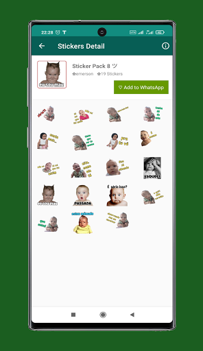 Sweet Baby Face Stickers - Cut