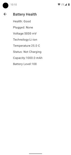 Screenshot of Device Info