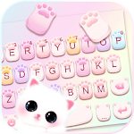 Cute Cat Paws Keyboard Background Apk