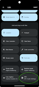 NFC Quick Settings Unknown