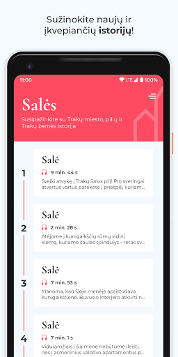 Android application Trakų istorijos muziejus screenshort