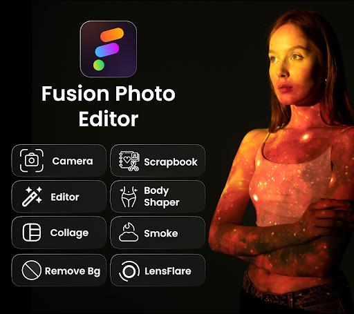 Android application Fusion Photo Editor screenshort