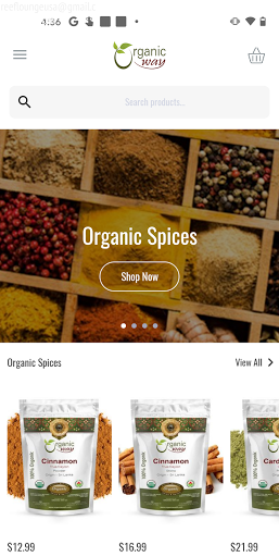 Android application Organic Way screenshort