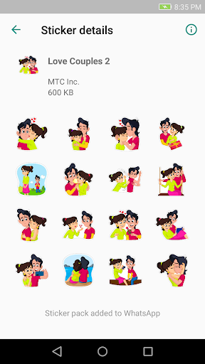 Love Couples Stickers For What Screen 3
