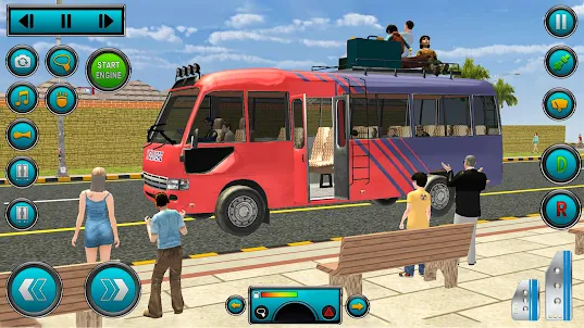 Mini Bus Driving Bus Games 3D