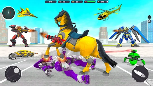 Horse Game Robot Car Game