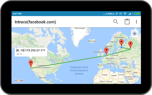 Intrace Visual traceroute v2.7 Mod APK 4