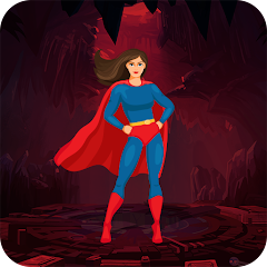 Superhero Supergirl vs Robots Mod apk versão mais recente download gratuito