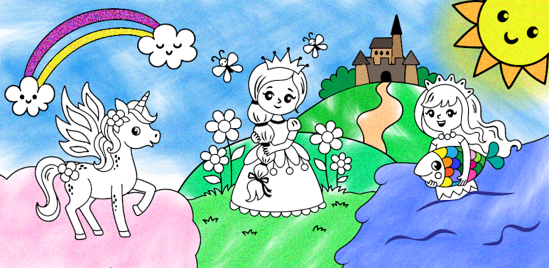 Princess coloring pages book