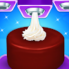 Sweet unicorn cake bakery chef icon