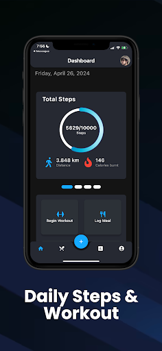 Android application FitFlow - Workout & Nutrition screenshort