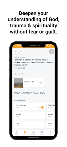 Android application Hunger Bible + Devotional App screenshort