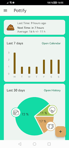 Android application Pottify screenshort