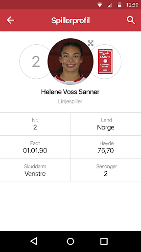 Larvik håndball Screen 2
