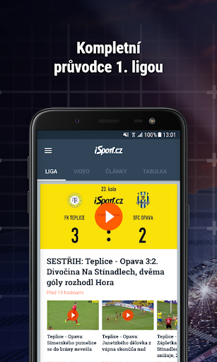 Android application Liga živě screenshort