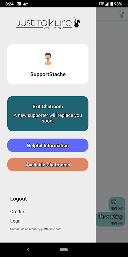 Android application Just Talk Life screenshort